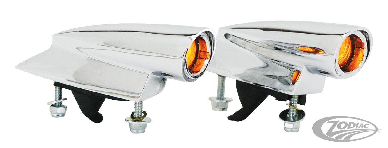 GZP Chrome mini Hot Spot indicatorlights For Harley-Davidson