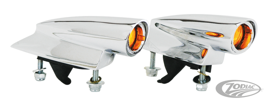 GZP Chrome mini Hot Spot indicatorlights For Harley-Davidson