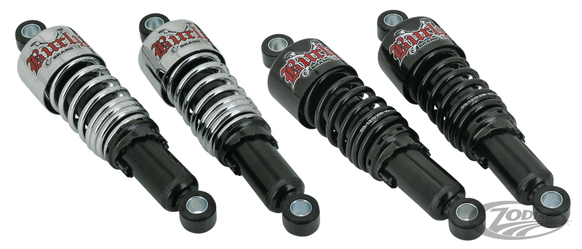 Burly 10.5" blk shocks chr sprng XL88-03 For Harley-Davidson