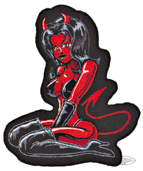 Devil Girl patch 5.25"x4.75" For Harley-Davidson