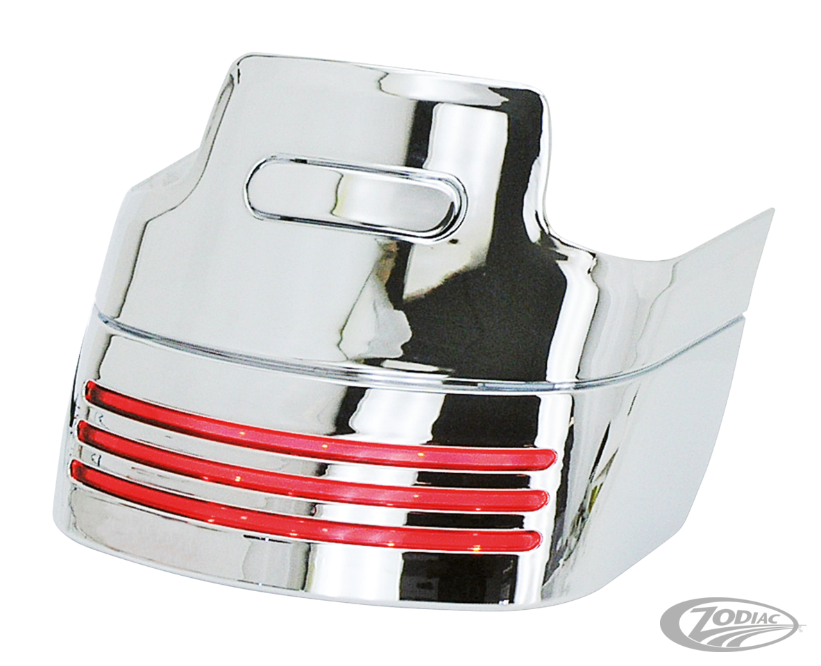 GZP Chr ABS rear fender ext. f/tri-bar l For Harley-Davidson