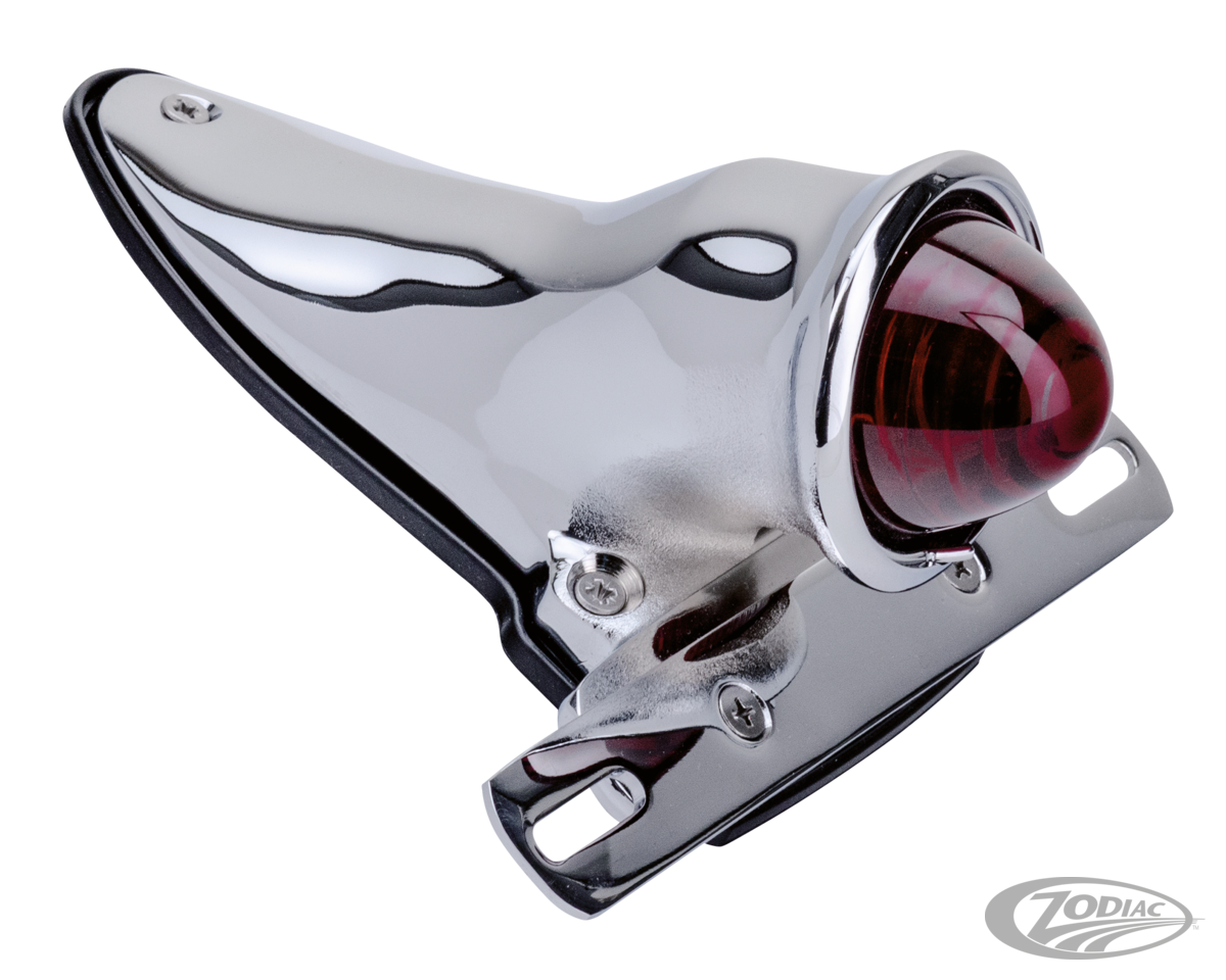 Chrome Crocker style taillight For Harley-Davidson