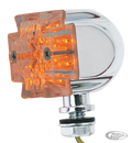 GZP Chr maltese cross minilight clear E- For Harley-Davidson