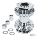 GZP Chrome Front Hub 80 H Dual Flange For Harley-Davidson