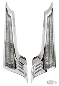 Saddlebag chr fillers w/lghts FLHX10-13 For Harley-Davidson