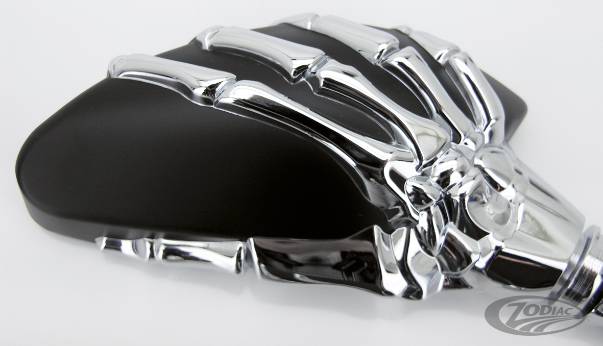 GZP Black mini reaper mirror set For Harley-Davidson