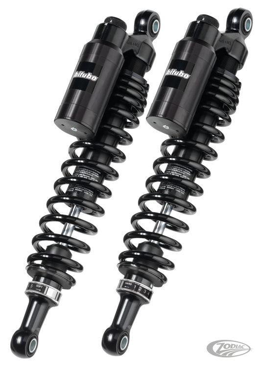 Bitubo all black piggy back shocks 11.8" For Harley-Davidson