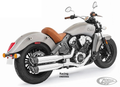 Freedom racing mufflers chr/blk Scout14 For Harley-Davidson