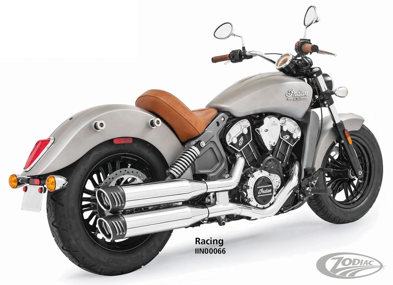 Freedom racing mufflers chr/blk Scout14 For Harley-Davidson