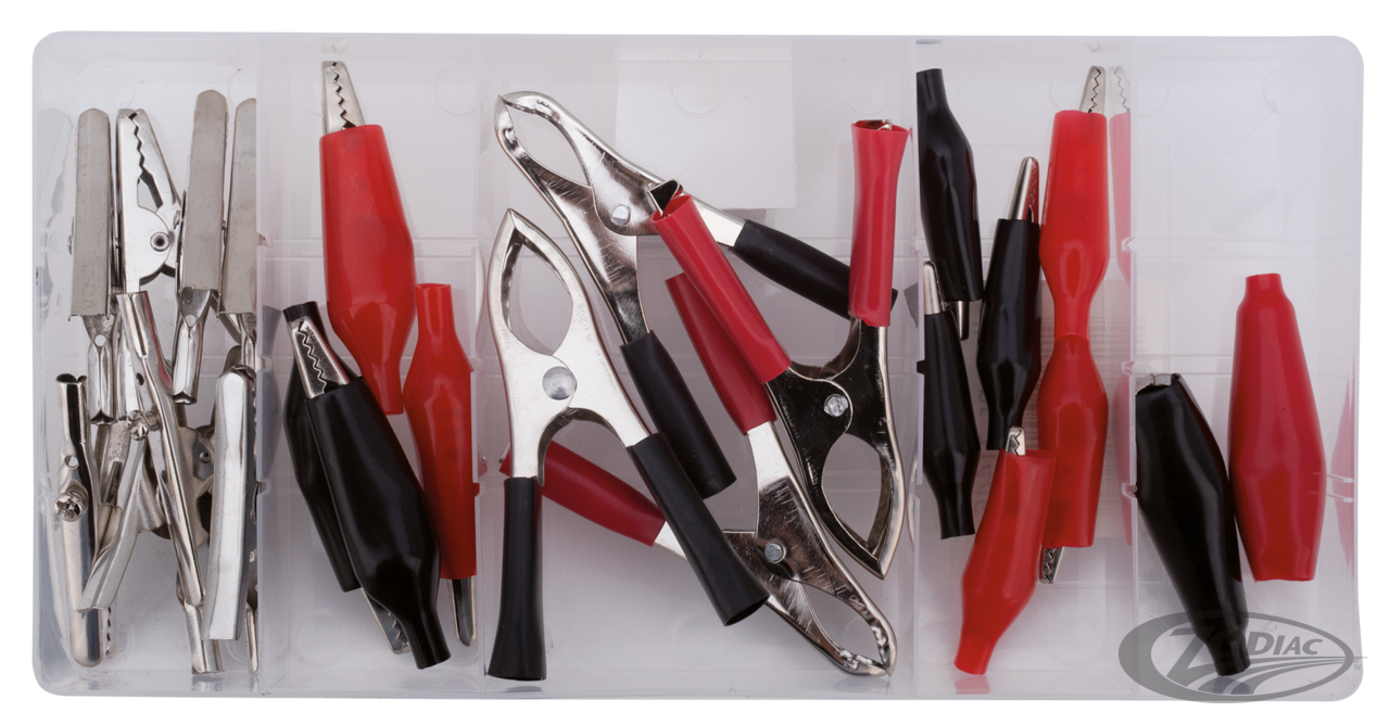 24Pc assortment crocodile clips For Harley-Davidson