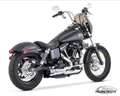 US OUTLAW LOW 2-1 CH/CH FXD91-06 For Harley-Davidson