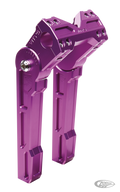 Adjustable 10" riser set Purple For Harley-Davidson