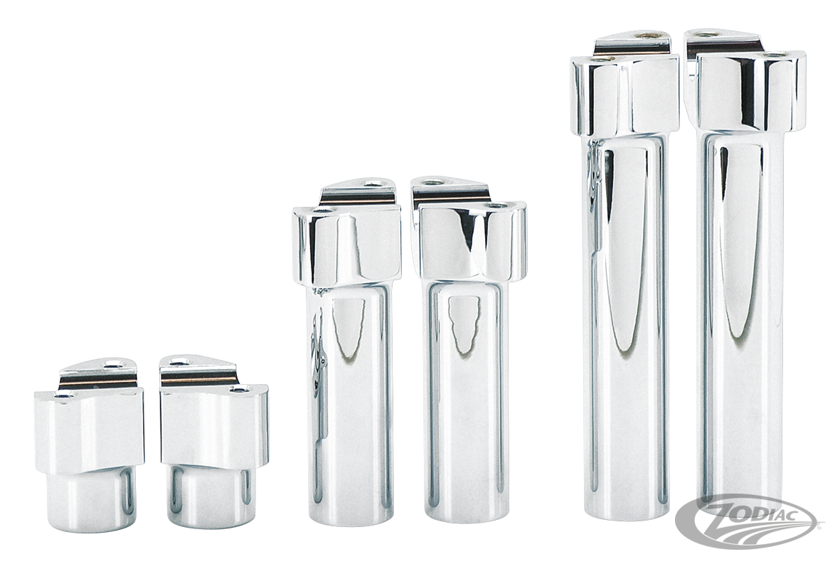 GZP Chrome Billet aluminum riser set For Harley-Davidson