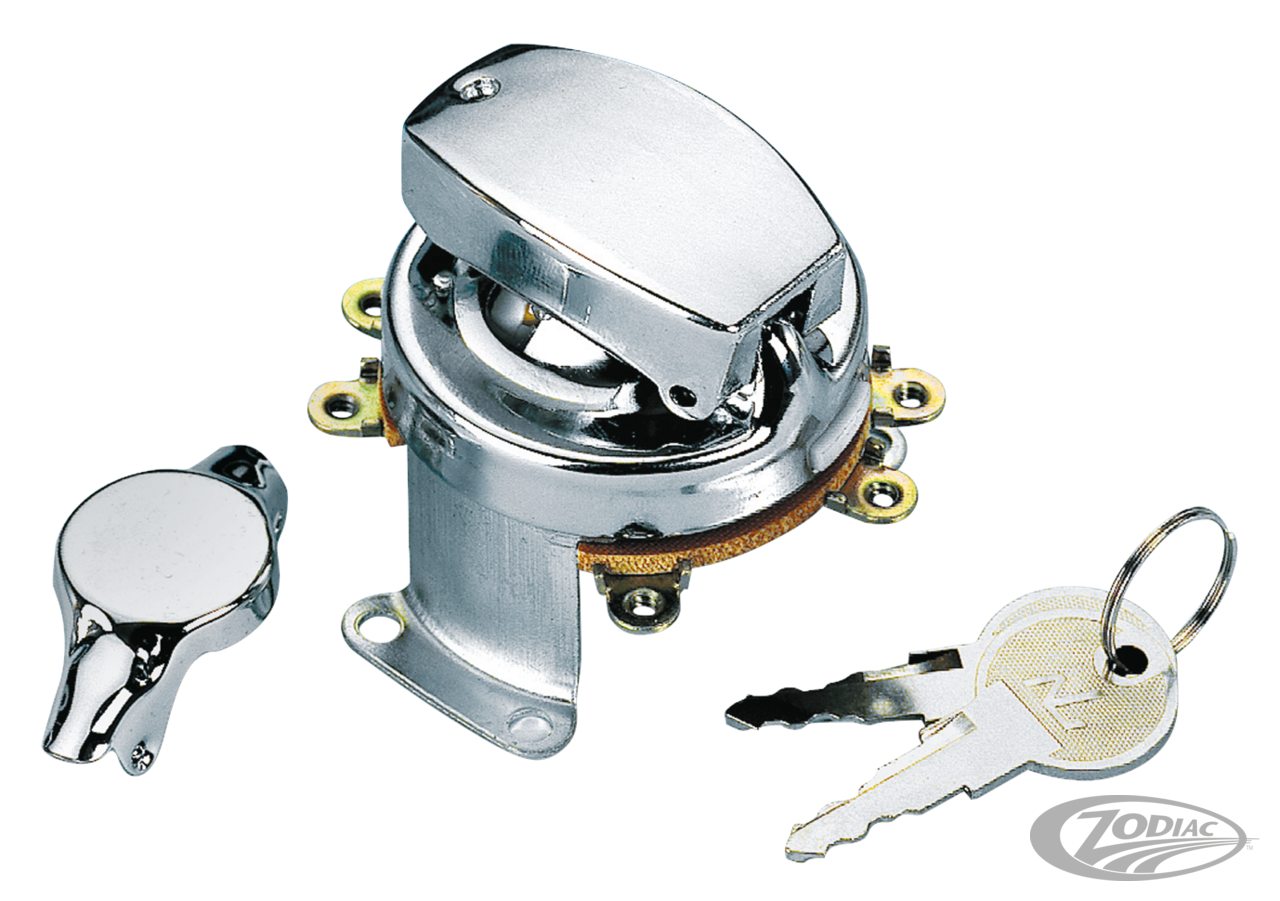 GZP Ignition switch 5-post with 2 caps For Harley-Davidson