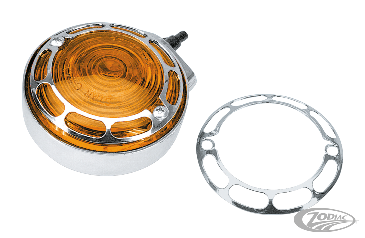 GZP New turn signal trim ring early s For Harley-Davidson