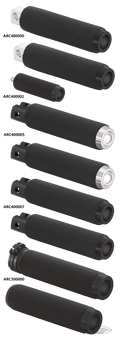ROUGH CRAFTS SHIFT/BRAKE PEG Blk For Harley-Davidson