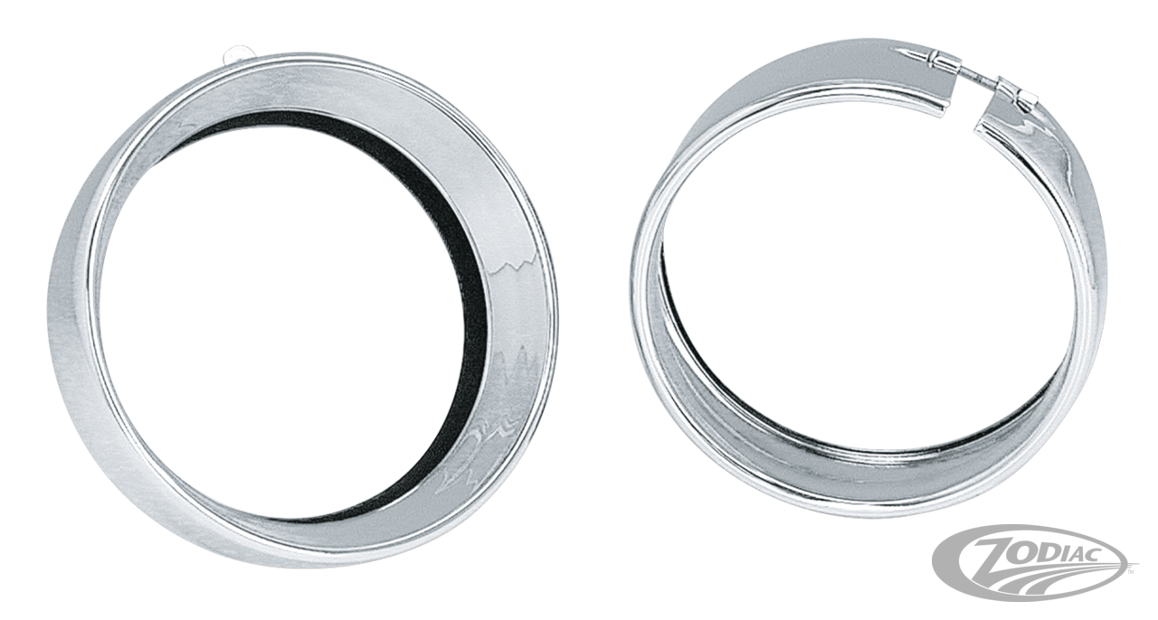 GZP Chrome 5.75" Headlight Trim Ring For Harley-Davidson