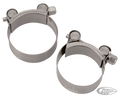 Stainless muffler clamp 2" mufflers For Harley-Davidson