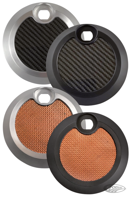 Fuel Door FLH/T08-UP Natural with Carbon For Harley-Davidson