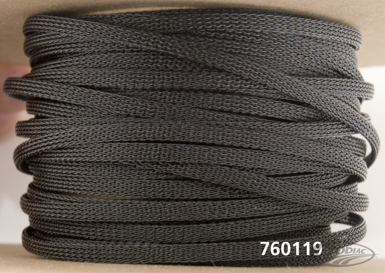 NAMZ 1/8" ID Black Flex Sleeving, 1/8" I For Harley-Davidson