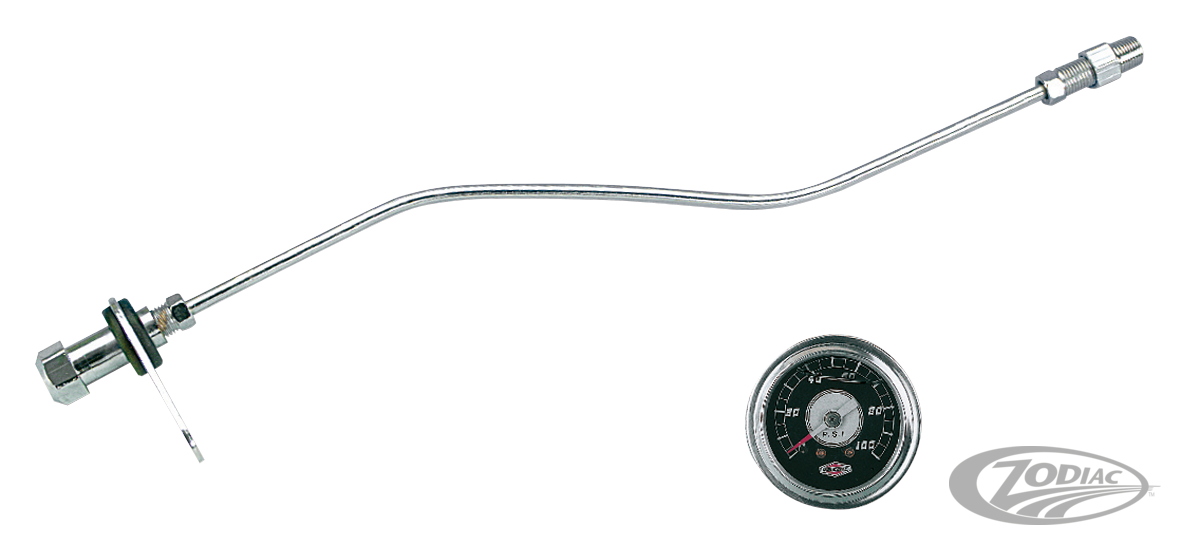 GZP Oil line kit w/ gauge EVO models For Harley-Davidson