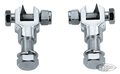 GZP Chrome footpeg supports w/hardwar For Harley-Davidson