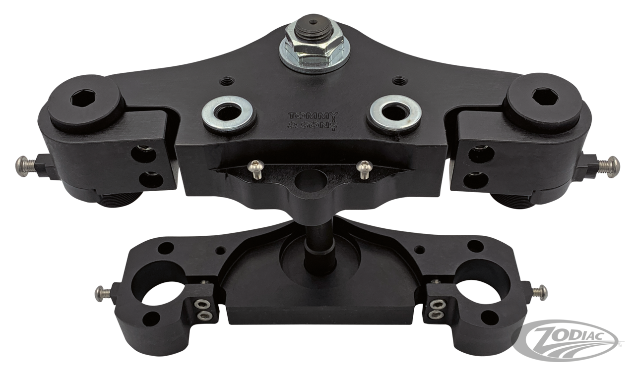 Triple trees for 23" wheel 41mm FLH/T97- For Harley-Davidson