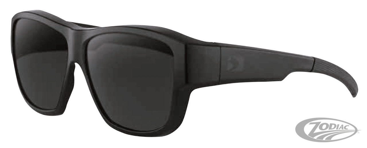 Eagle Sunglass Black Matte frame Smoked For Harley-Davidson