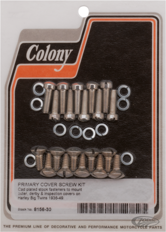 Primary + derby screw kit BT36-64 WhiPla For Harley-Davidson