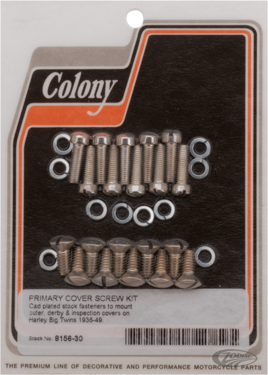 Primary + derby screw kit BT36-64 WhiPla For Harley-Davidson