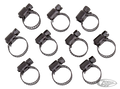 10pck Jagg black 5/8" hose clamps For Harley-Davidson