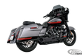 COMBAT 2-1 SHORTY PITCH BLK FLH/T17-UP For Harley-Davidson