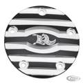 Point cover 5hole Black &MachineCut Ribb For Harley-Davidson