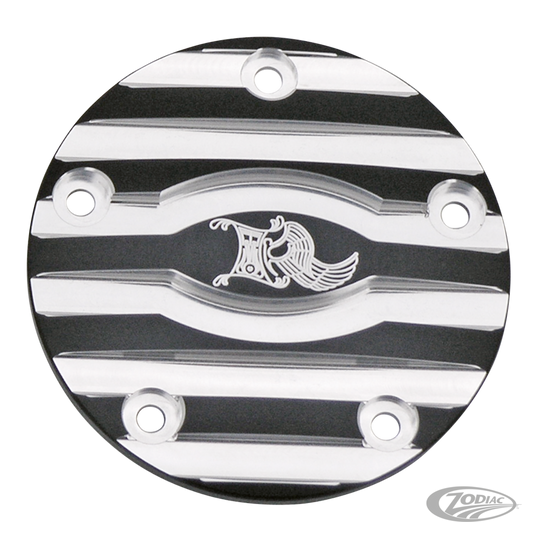 Point cover 5hole Black &MachineCut Ribb For Harley-Davidson