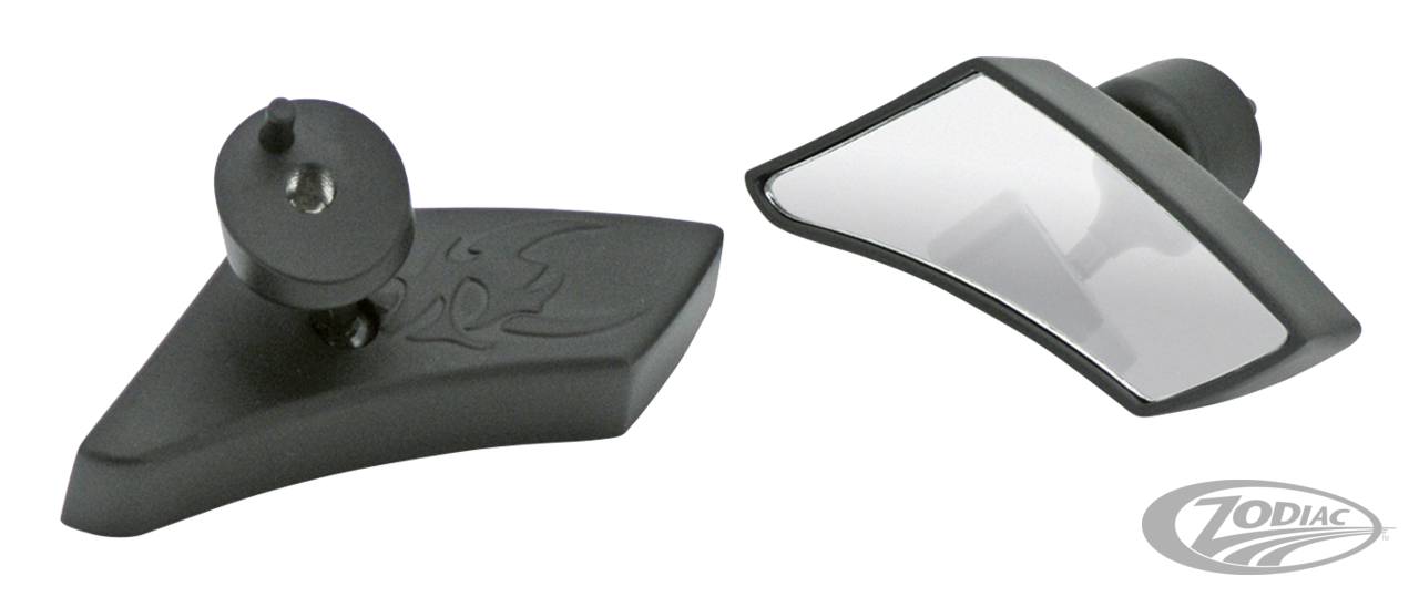GZP Blk Fusion micro fairing mount mirro For Harley-Davidson
