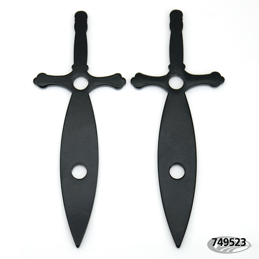 Saxon Sword 2" Tankrisers black For Harley-Davidson