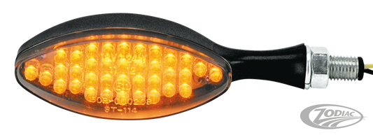 GZP Black LED turn signal E-appr.Clearle For Harley-Davidson