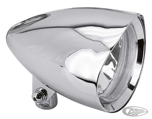 GZP Raindancer Chr Billet Alu 4.5" headl For Harley-Davidson