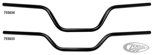 7/8"HandlebarsStreetTrack6"BLK nodimpled For Harley-Davidson