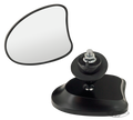 GZP Blk radium tprd frng mirrors FLH14-U For Harley-Davidson