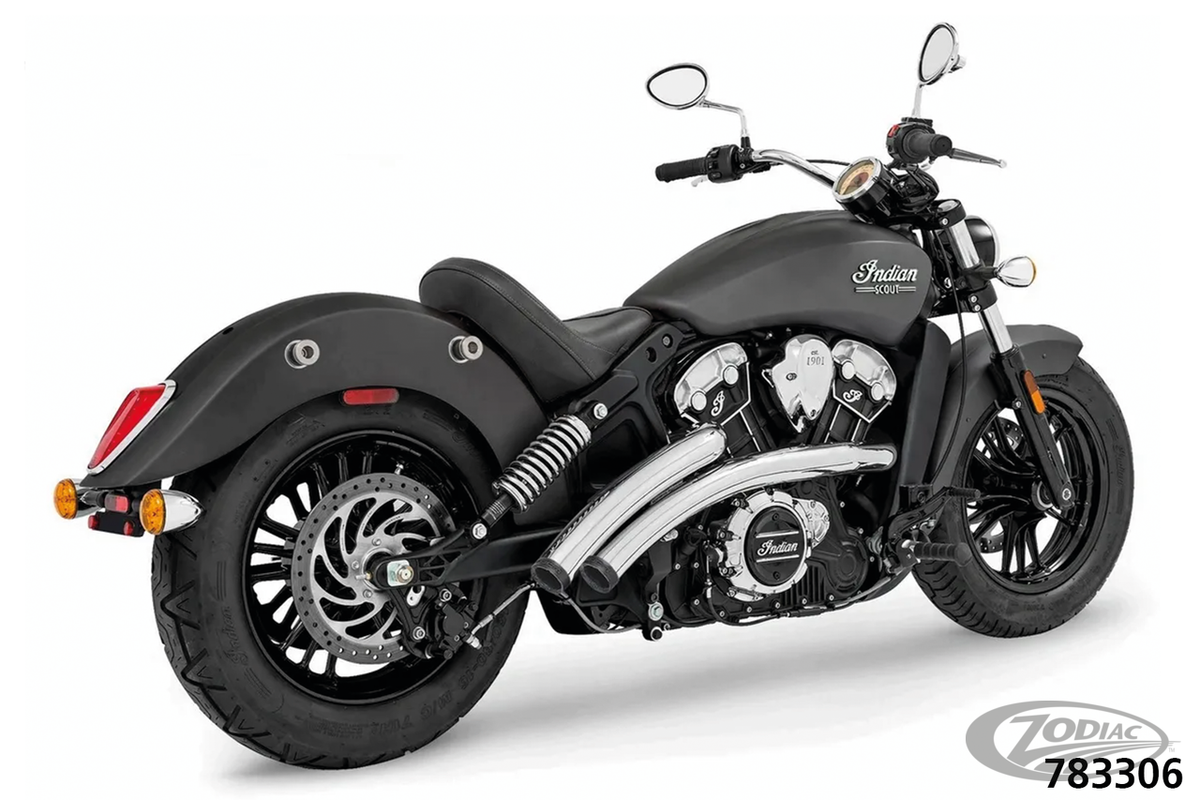 RADICAL X-O STAR CH/PTCH BK SCOUT14-up For Harley-Davidson