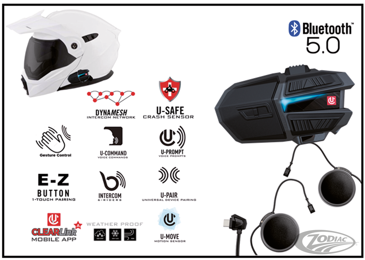 Uclear Motion Infinity Single headset For Harley-Davidson