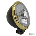 GZP Classic 5.75" headlight all black For Harley-Davidson