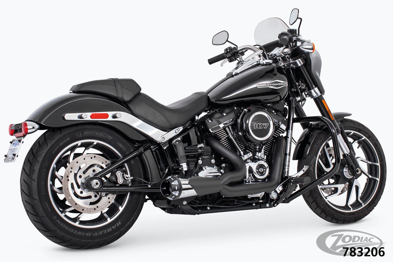 US OUTLAW LOW 2-1 COMBO BLK ST18-UP For Harley-Davidson