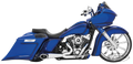 Freedom 2in1 turnout FLH/T95-16 Chr/Blk For Harley-Davidson