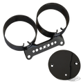 GZP Blk dual gauge mnt brckt XL/FXR95-05 For Harley-Davidson