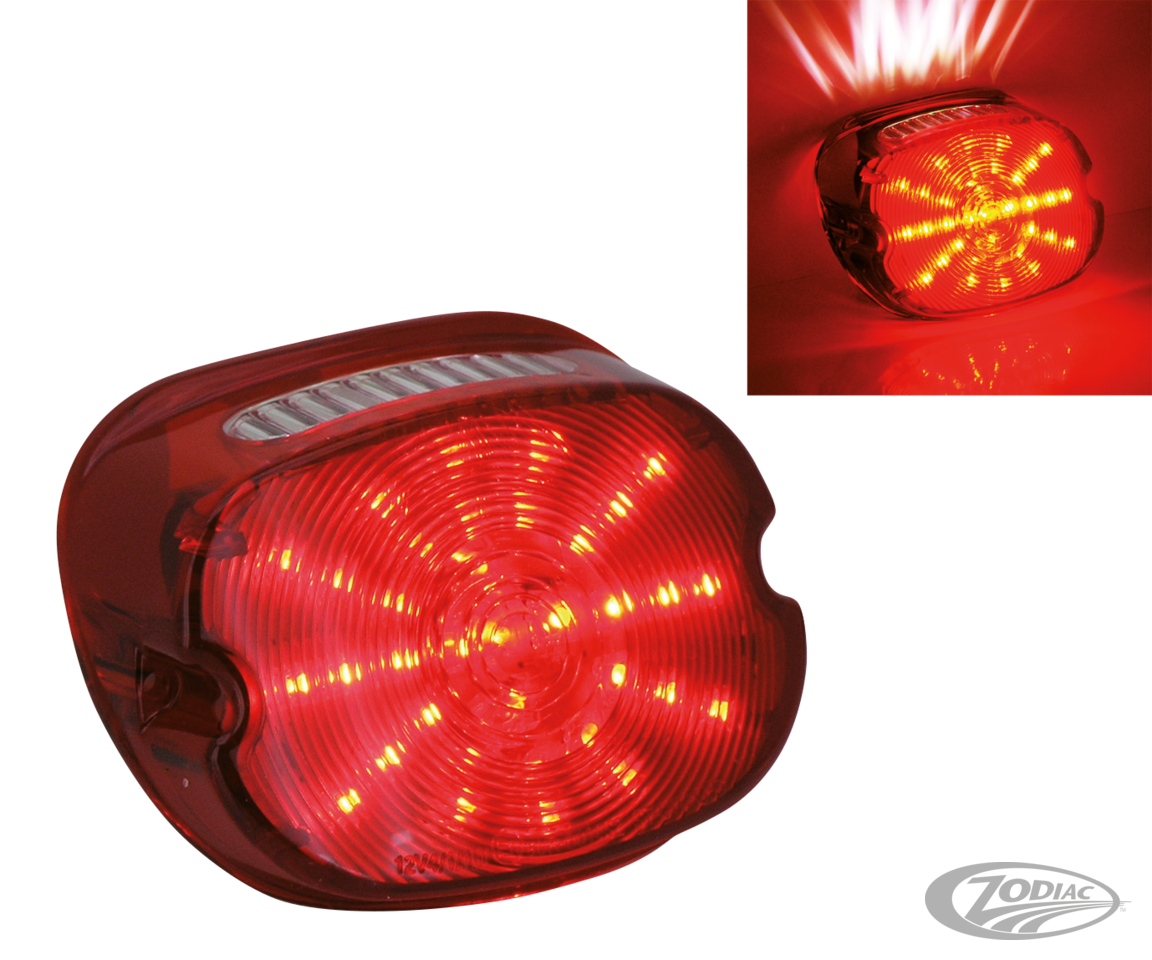 GZP LowPro H-D LED taillight red lens E- For Harley-Davidson