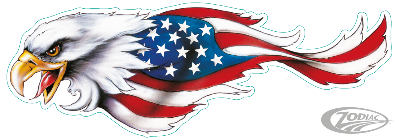 USA eagle right decal 16.5"x5.5" For Harley-Davidson