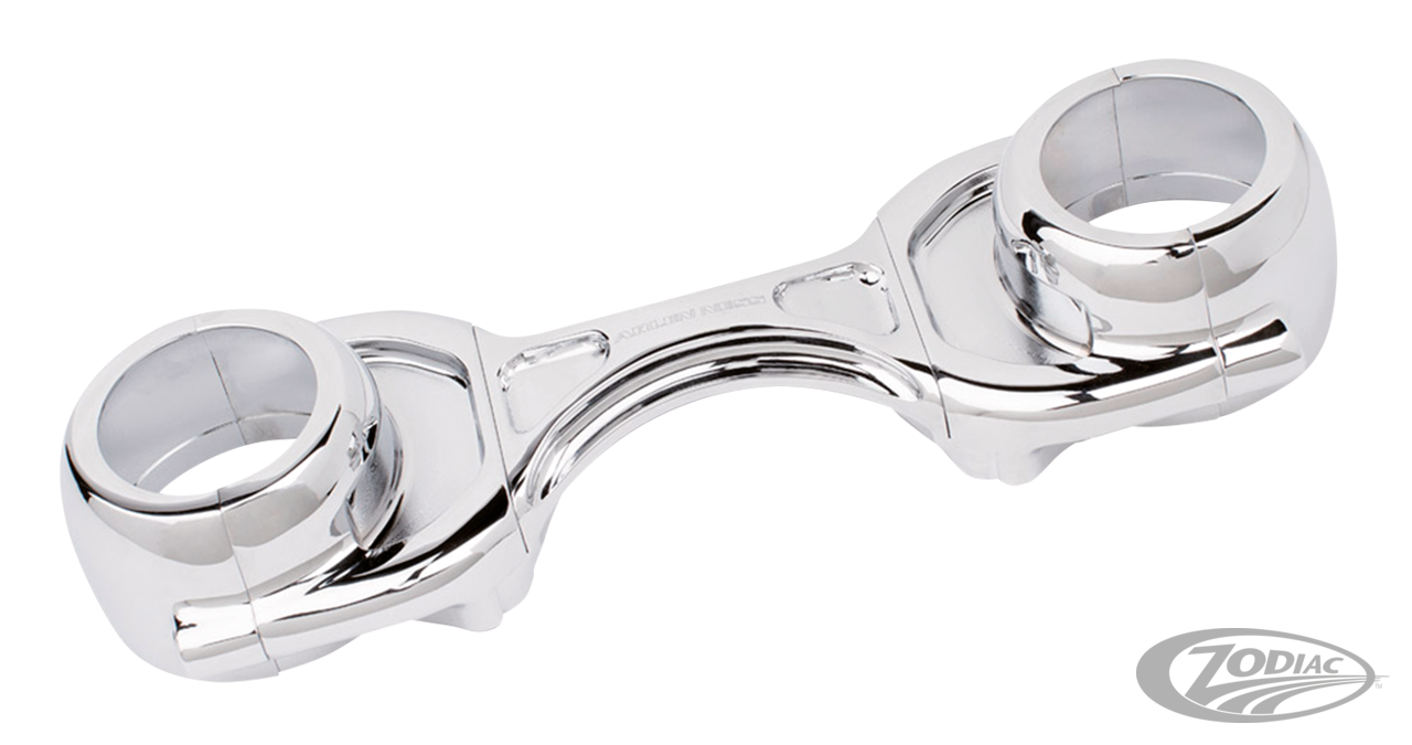 METHOD Forged Fork Brace - Chrome 49mm For Harley-Davidson