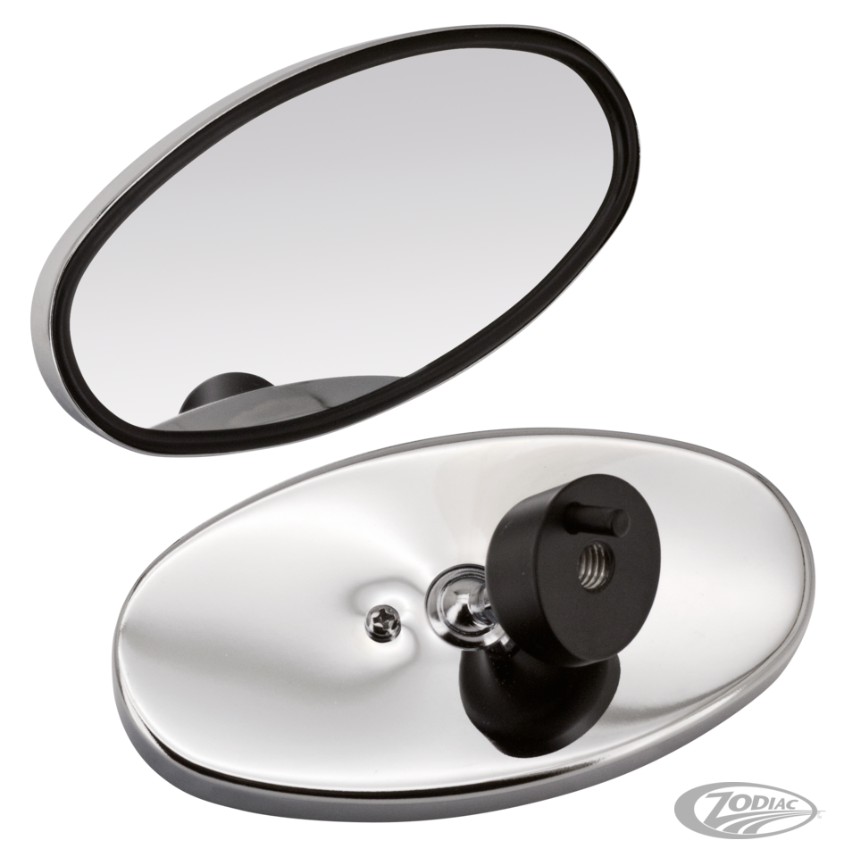 GZP Black Fusion OC fairing mount mirror For Harley-Davidson